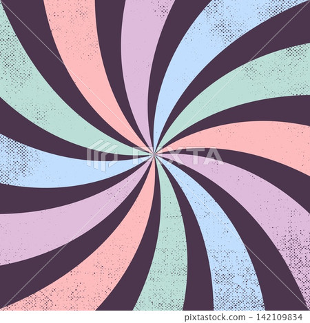 Colorful pastel wavy burst retro background Colorful pastel wavy burst retro background 142109834