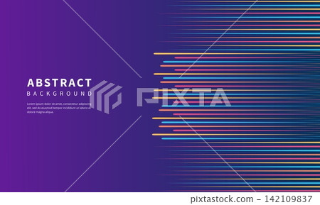 Abstract colourful speed lines futuristic background 142109837
