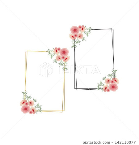 decoration minimalist frame border floral design leaves flower botanical square decoration minimalist frame border floral design leaves flower botanical square 142110077