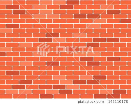 Red brick wall texture wallpaper pattern background vector. Red brick wall texture wallpaper pattern background vector. 142110178