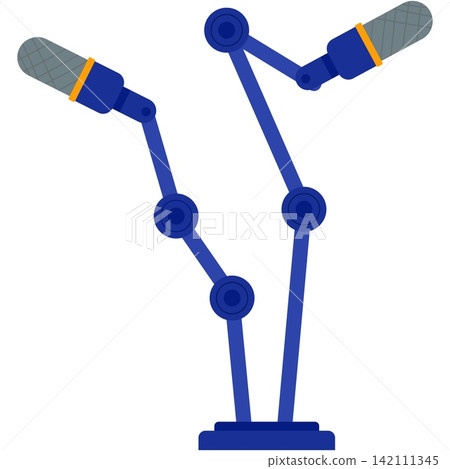 Vector studio mic icon radio microphone on stand Vector studio mic icon radio microphone on stand 142111345