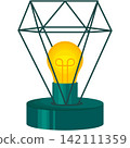 Decorative table lamp for interior design vector 142111359
