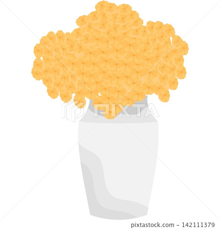 Flower bouquet in vase decorative vector icon Flower bouquet in vase decorative vector icon 142111379