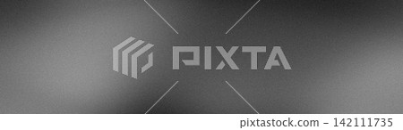 Abstract grainy gradient background with dark grey black and white blur for tech banner 142111735