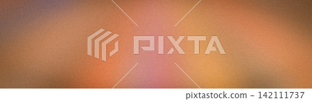 Abstract grainy gradient background with warm beige orange and dusty pink tones for banner 142111737