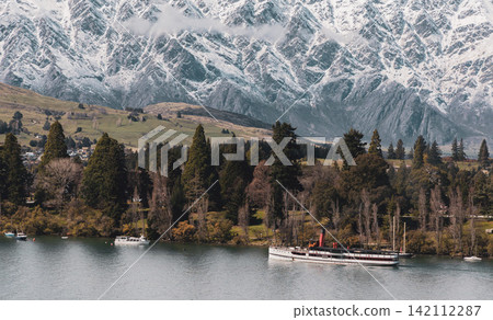 The TSS Earnslaw sailing on Lake Wakatipu in Queenstown. The TSS Earnslaw sailing on Lake Wakatipu in Queenstown. 142112287