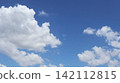 Summer blue sky and white clouds 142112815