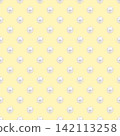 Pastel yellow pearl pattern, a cute background pattern with pearl accents. 142113258