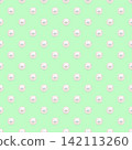 Pastel green pearl pattern, a cute background pattern with pearl accents. 142113260