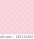 Pastel pink pearl pattern, a cute background pattern with pearl accents. 142113262