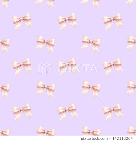 Pastel purple ribbon pattern, cute little ribbon background pattern Pastel purple ribbon pattern, cute little ribbon background pattern 142113264