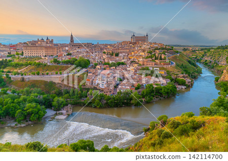 Toledo city skyline, cityscape of Spain Toledo city skyline, cityscape of Spain 142114700