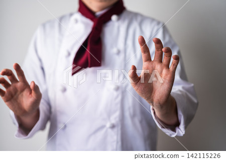 廚師張開雙臂 廚師張開雙臂 142115226
