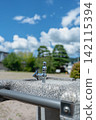 A drinking fountain tap in a park, a summer scene. 142115394