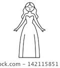 身著洋裝的女子（極簡設計） 142115851
