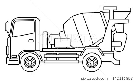 Concrete mixer truck Concrete mixer truck 142115898