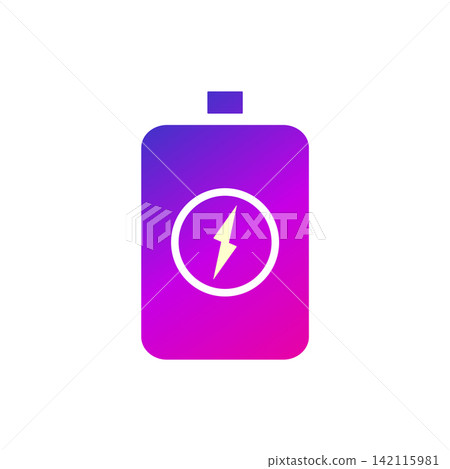 accu battery icon design vector template accu battery icon design vector template 142115981