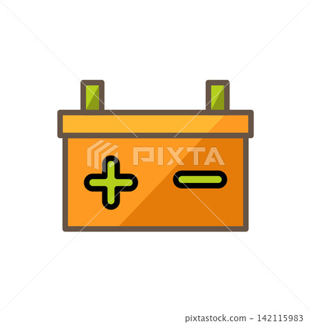 accu battery icon design vector template accu battery icon design vector template 142115983