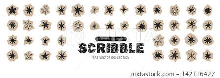 Crayon star icon set. Retro starburst and comet illustrations with glowing effects. Childish drawings for scrapbooks and festive celebrations. Grunge cutout collage set Crayon star icon set. Retro starburst and comet illustrations with glowing effects. Childish drawings for scrapbooks and festive celebrations. Grunge cutout collage set 142116427