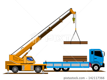 Crane and truck set Crane and truck set 142117366