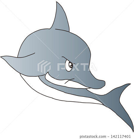 Hand-drawn animal illustration ☆ Dolphin Hand-drawn animal illustration ☆ Dolphin 142117401