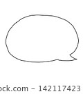 [Decoration] Speech bubble on the right [Speech bubble] 142117423