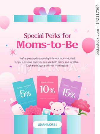 Pregnancy Day Celebration Baby Shopping Discount Coupon Event Banner Template Pregnancy Day Celebration Baby Shopping Discount Coupon Event Banner Template 142117564
