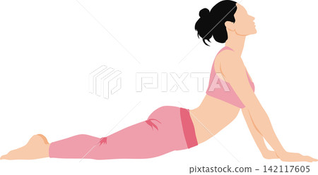 瑜伽婦女的例證 瑜伽婦女的例證 142117605