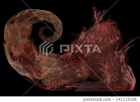Crazy mystical coloured light effects. Incredible combinations of abstract light lines 142118106