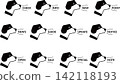 Dog English Heading Set 142118193
