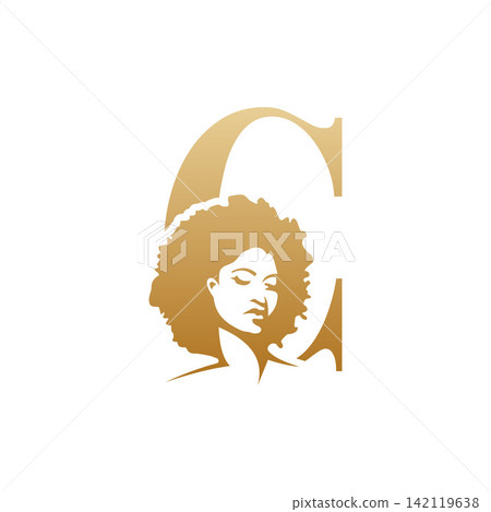 Initial afro face logo vector design templates Initial afro face logo vector design templates 142119638