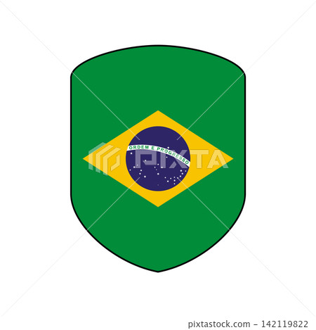 Flag of Brazil design templates simple and modern concept 142119822