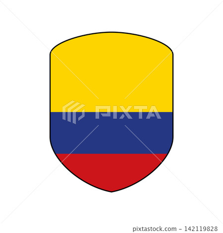 Flag of Colombia design templates simple and modern concept Flag of Colombia design templates simple and modern concept 142119828