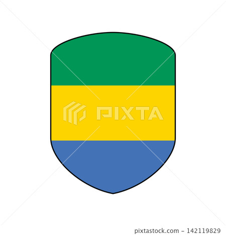 Flag of Gabon design templates simple and modern concept Flag of Gabon design templates simple and modern concept 142119829
