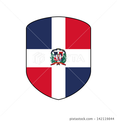 Flag of Dominican Republic design templates simple and modern concept Flag of Dominican Republic design templates simple and modern concept 142119844