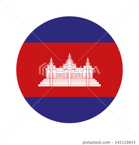 Flag of Cambodia design templates simple and modern 142119855