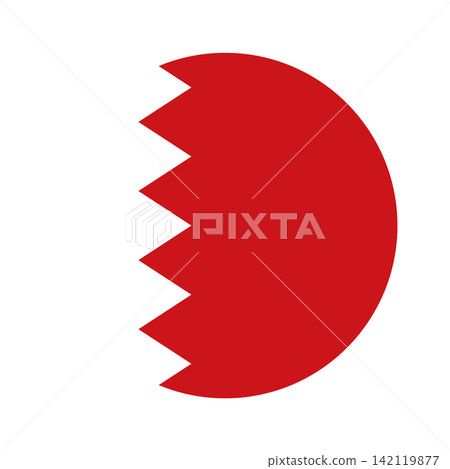 Flag of Bahrain design templates simple and modern Flag of Bahrain design templates simple and modern 142119877