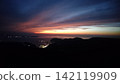 從山上看到的日落天空 142119909