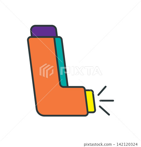 Inhaler icon vector design templates simple and modern concept Inhaler icon vector design templates simple and modern concept 142120324