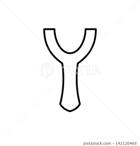 Hunting slingshot icon frame vector design templates simple and modern concept Hunting slingshot icon frame vector design templates simple and modern concept 142120468