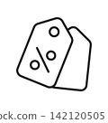 Coupon icon vector design templates 142120505