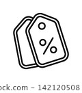 Coupon icon vector design templates 142120508