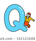 Alphabet Q Illustration Font 142121688