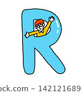 Alphabet R Illustration Font 142121689
