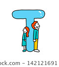 Alphabet T Illustration Font 142121691