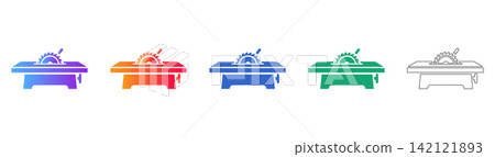Table Saw Vector Tool Icons Table Saw Vector Tool Icons 142121893