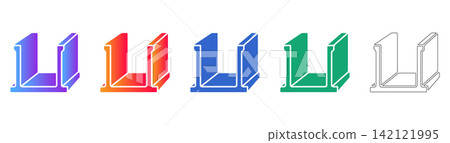 Set of Industrial Construction Icons Set of Industrial Construction Icons 142121995