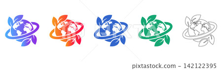 Eco Friendly Earth Global Environment Icon Vector Eco Friendly Earth Global Environment Icon Vector 142122395