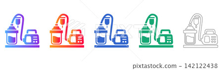 Medical Suction Machine Vector Icons 142122438