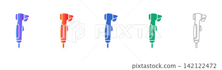 Medical Otoscope Diagnostic Tool Vector Set Medical Otoscope Diagnostic Tool Vector Set 142122472